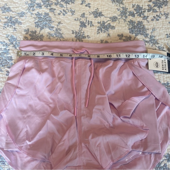 Senita Athletics High-Rise Split Short with Bike Short Pink Purple Size Small - Picture 8 of 10